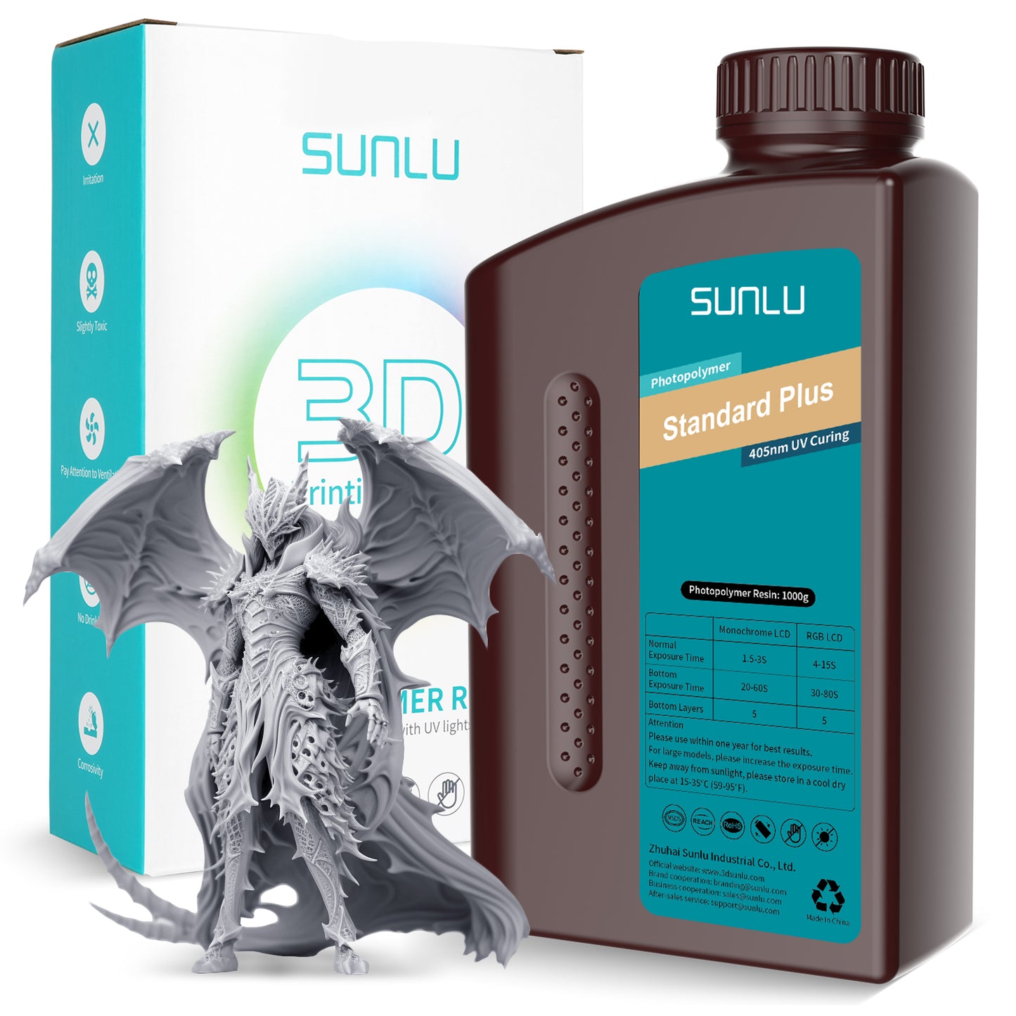 Resina Standard SUNLU 1kg Impresión 3D