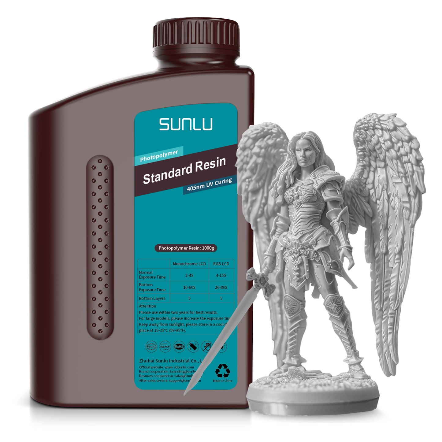 Resina Standard SUNLU 1kg Impresión 3D