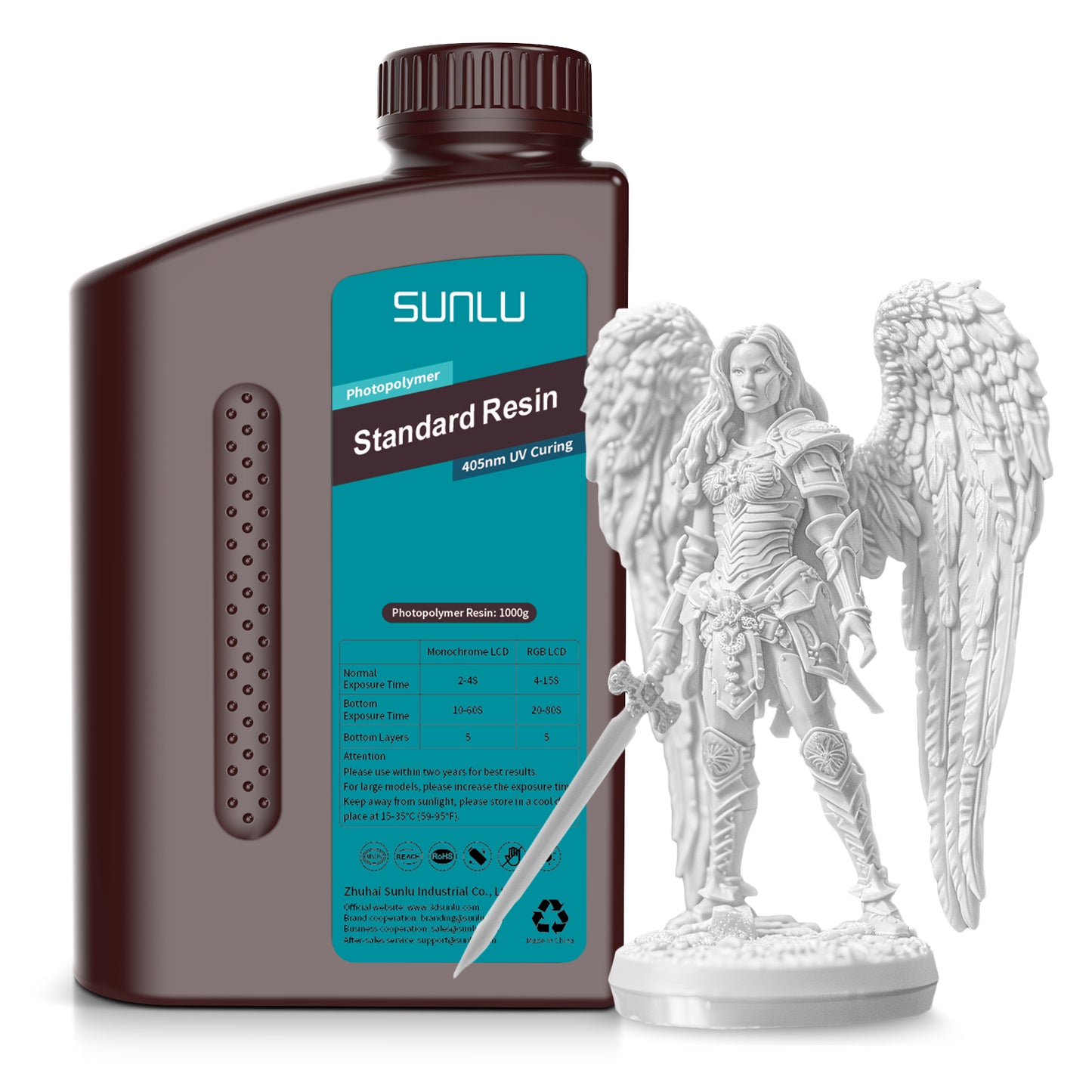 Resina Standard SUNLU 1kg Impresión 3D