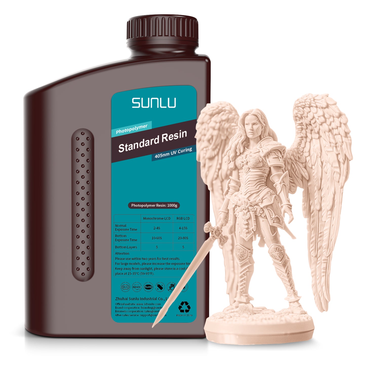 Resina Standard SUNLU 1kg Impresión 3D