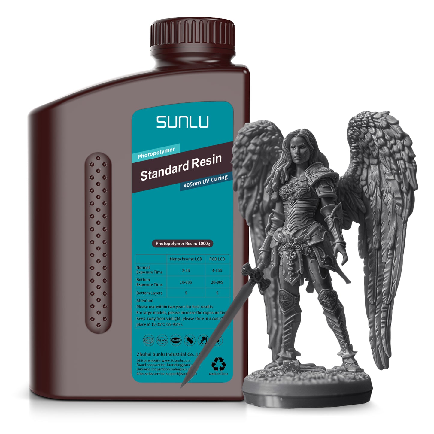 Resina Standard SUNLU 1kg Impresión 3D