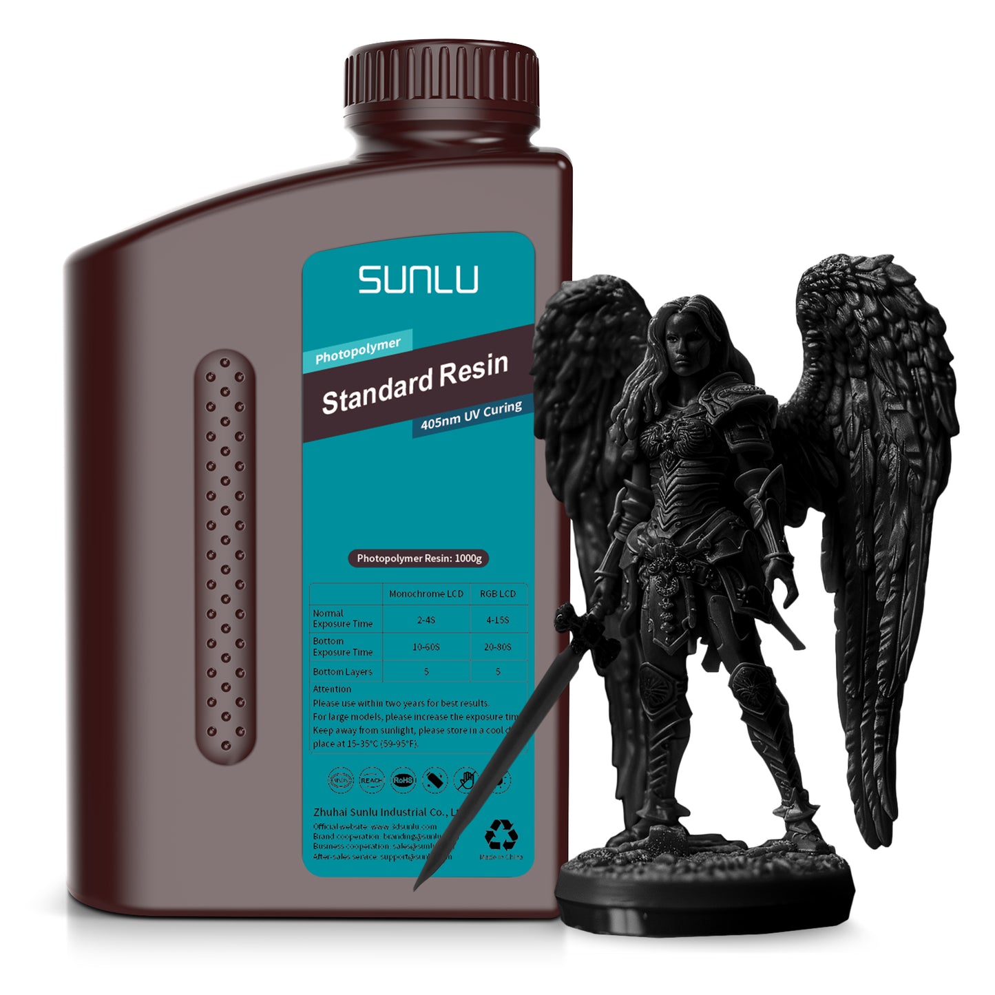 Resina Standard SUNLU 1kg Impresión 3D